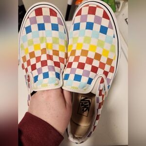 Vans  Multicolor Checkered Slip-On Shoes